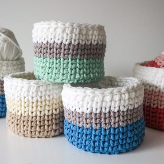 Woolster decorative baskets - various small foreground