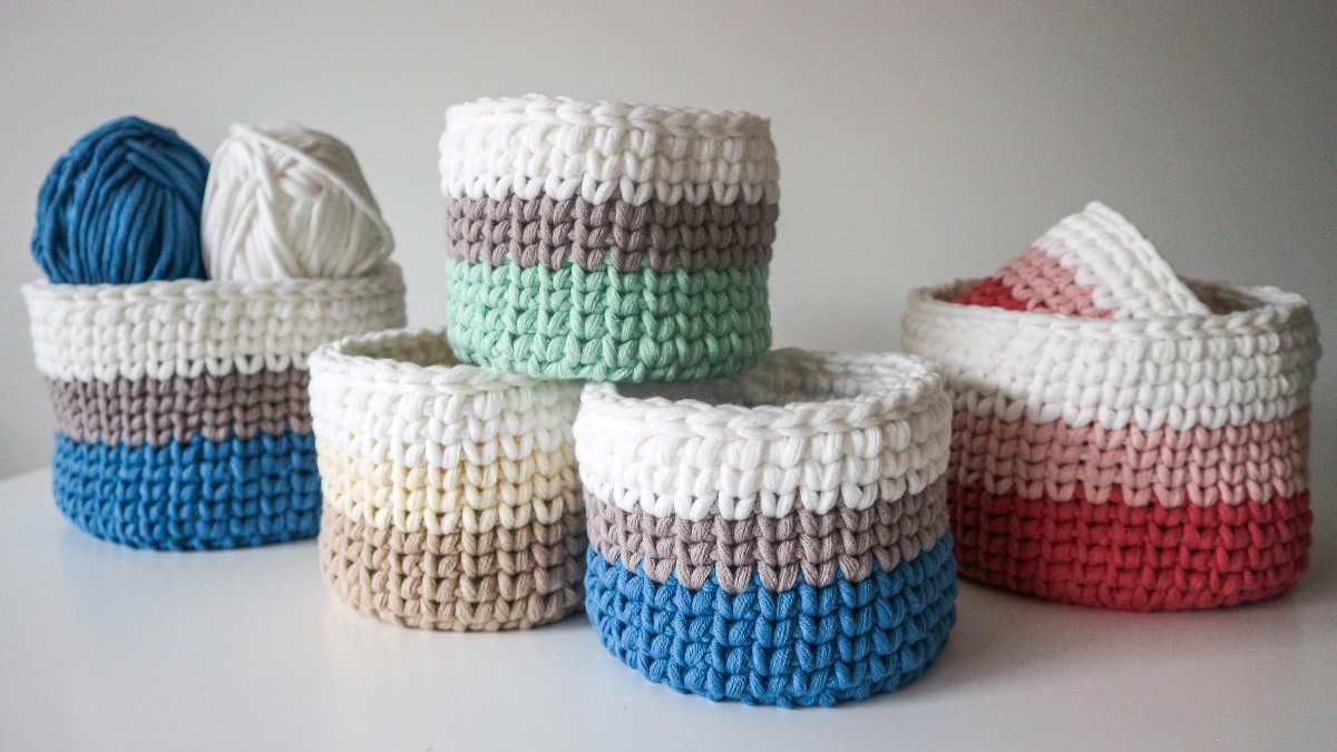 Woolster decorative baskets - various small foreground