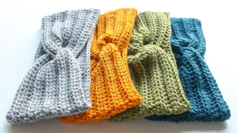 Woolster headband collection - bright colours